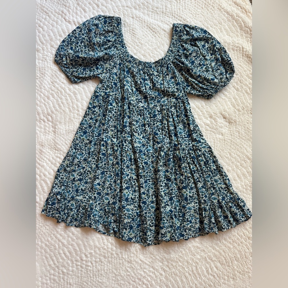 Floral Blue Dress
